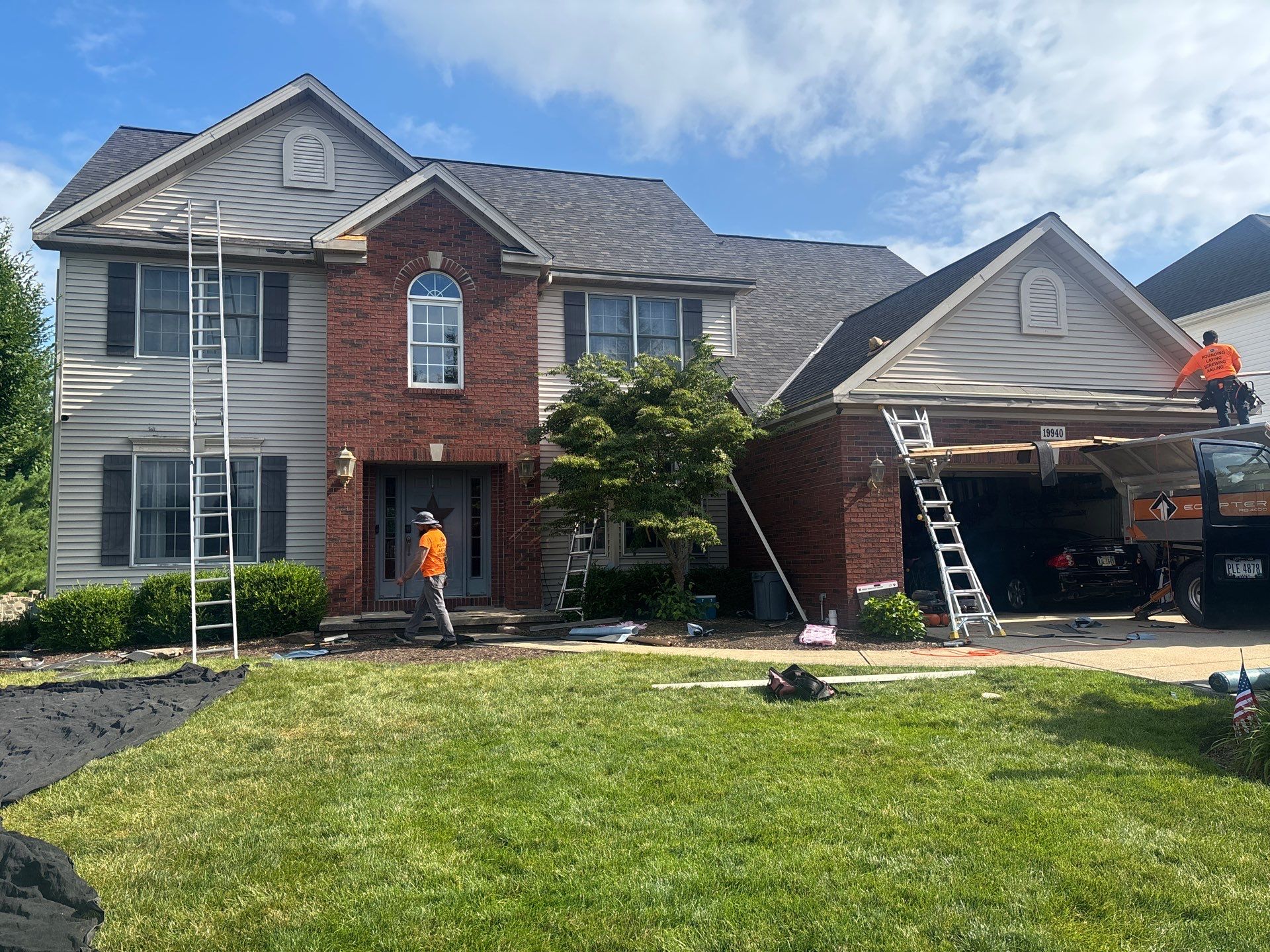 Professionally installed residential roofing with durable shingles, precise detailing and reliable weather protection
